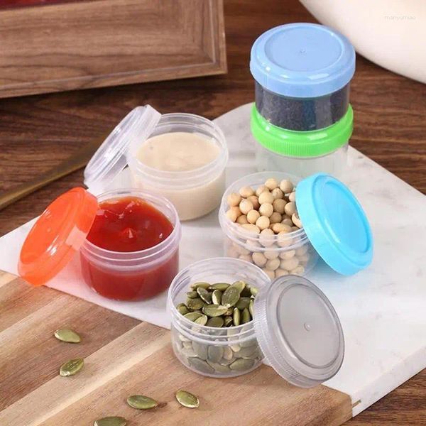 Bouteilles de stockage Mini boîte de bouteille de condiment vinaigrette Ketchup pot à presser conteneur en plastique boîtes de sauce portables étanches