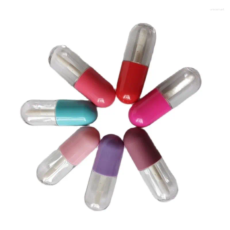 Bottiglie di stoccaggio mini simpatici 3 ml a forma unica tubi lucidala lucida all'ingrosso trasparente a tubo lipbill e vuoto lipblam pacchetti di rossetto