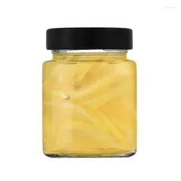 Botellas de almacenamiento Mini leche jugo transparente con tapas licor para condimentos aceites pociones ensalada