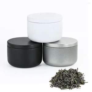 Opslagflessen Mini Draagbare Container Verzegelde Theedoos Tinnen Pot Met Deksel Kaars Maken Koffie Snoep Spice Sieraden Organizer