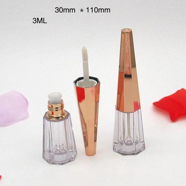 Botellas de almacenamiento mini bonito tubo de brillo de labios con un contenedor de botella de lápiz labial líquido 3 ml para muestra de moda de moda