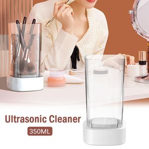 Botellas de almacenamiento Mini limpiador ultrasónico Joyas de plata Máquina de limpieza de gafas multifuncional portátil