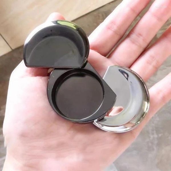 Botellas de almacenamiento Box en forma de luna Slide Slide Top Contenedores de estaño portátil Metal Magnético Vacío para artesanías Bálsamos labiales de bricolaje y perfume sólido
