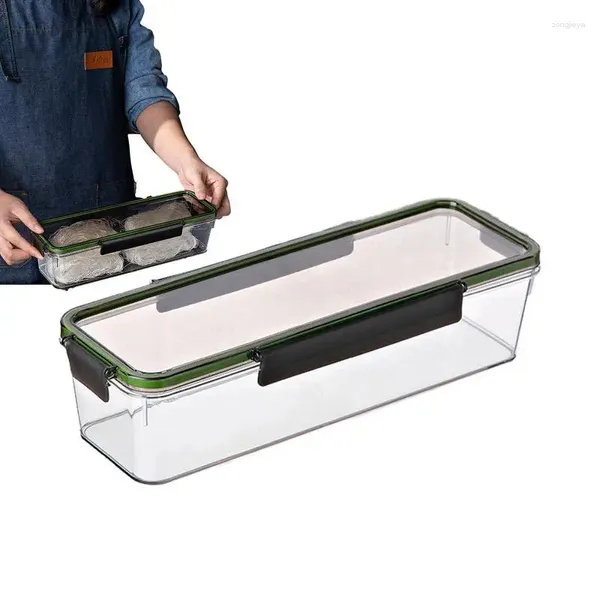 Bouteilles de stockage conteneur de pâtes polyvalent grande capacité boîte alimentaire transparente hermétique fournitures de cuisine à domicile pour les céréales