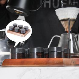 Opslagflessen multifunctionele koffiebonenbus aanrechtpot met snoepthee suiker verzegelde fles met walnootbasis