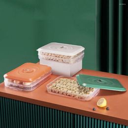 Bouteilles de rangement Boîte de boulettes multicouches avec couvercle Récipient d'organisateur en plastique empilable en plastique empilable réfrigérateur