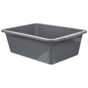 Bouteilles de rangement Bus polyvalent Bus commercial Bin Bin Desktop Wash Dish Basin Pans Restauration Plastic Rectangulaire