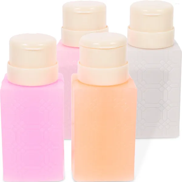 Bouteilles de rangement déménagement à ongles Bouteille de bouteille de liquide de la presse à ongle de gel rechargeable