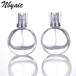 Bouteilles de rangement nbyaic1pcs25 ml bouteille de parfum de cristal mini garantie de voyage portable pulvérisation