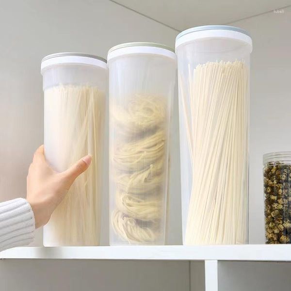 Opbergflessen Noodle Box 1.7L Plastic Grote En Kleine Gat Granen Keuken Organizer Voedsel Container Rijst Containers