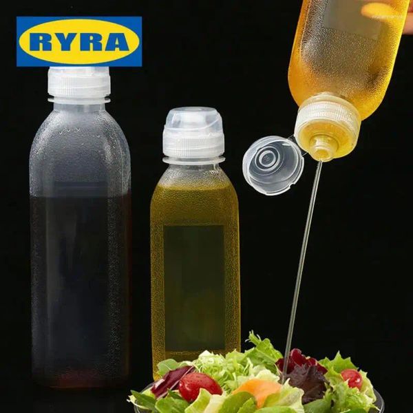 Botellas de almacenamiento Botella de aceite Oliva Bbq Gadget de cocina para picnic al aire libre Dispensador de salsa de ensalada multifunción Sin fugas Herramienta para hornear