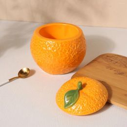 Bouteilles de rangement orange en céramique bocaux de fruits décorations boîtes à cadeaux entrée en petits cadeaux d'anniversaire pot à la maison
