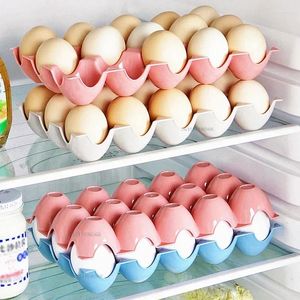 Opslagflessen Pakken eierhouders voor koelkast plastic containers met deksel koelkastbakkast Keukenorganisator gereedschap 15Gird