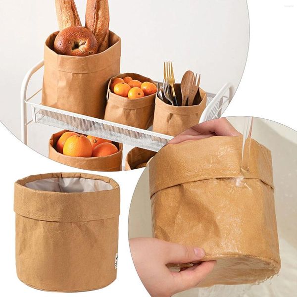 Botellas de almacenamiento Papel Cocina Nevera Bolsa Lavable Cuero Lágrima Uso multiusos 1PC Tarro de azúcar con cuchara