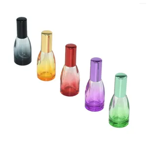 Bouteilles de rangement Parfume Bottle Verre 13 ml Conteneurs de cosmétiques vides mini spray rechargeable portable avec voyage d'atomiseur en aluminium