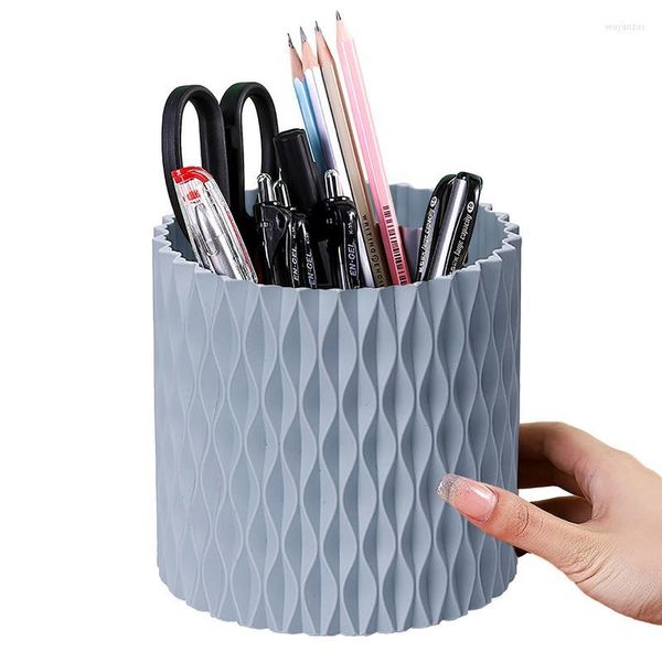 Bouteilles de stockage Stylo Marqueur Titulaire Organisateur Pinceau De Maquillage Pivotant Pour Bureau Rotation À 360 Degrés Multi-Fonctionnel