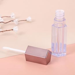 Opslagflessen Pentagonal Lip Glaze Tube Clear Lege Gloss Lipstick Cosmetic Plastic Dispensing Bottle Containers