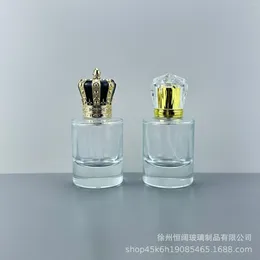 Bouteilles de rangement bouteille de parfum 15 baïonnette cylindre transparent Crystal Matière de blanc