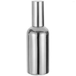 Botellas de almacenamiento Botella de perfume Cóctel Sprayer 100ml 3.4oz de acero inoxidable Línea de barra de martini Mistón de cola de plata recallable