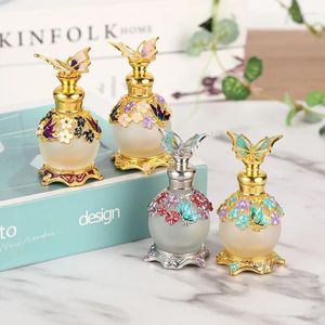 Opslagflessen parfum fles vintage kristalcontainers decoratieve geur lege juwelen container flacon sample monster dispenser navulbaar