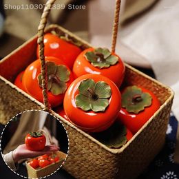 Opslagflessen persimmon theepot huishouden keramische kruiden tank aardewerk pottenkruid