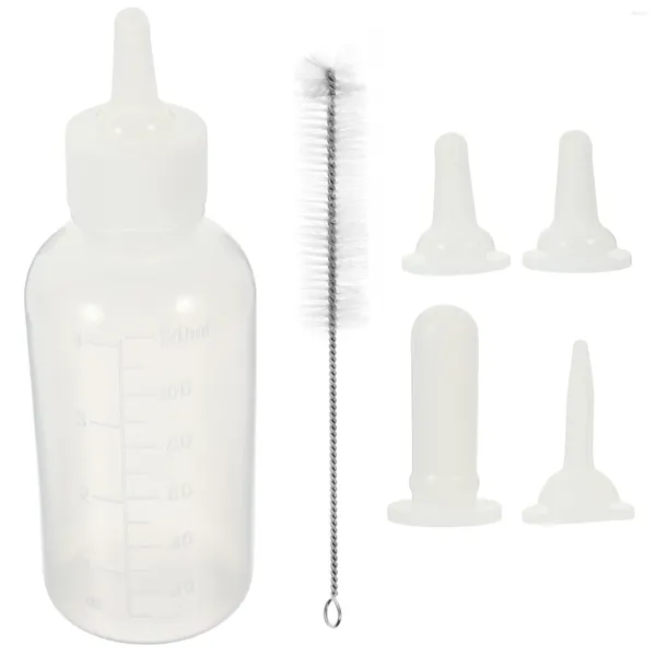 Bouteilles de stockage mangeoires d'allaitement pour animaux de compagnie outils ménagers chien bouteille d'eau nettoyage brosse ensemble petits animaux Hamster mangeoire fournitures