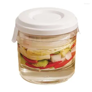 Bouteilles de rangement Jar Containtes de nourriture pour les aliments pour les pots de maçon de fuite avec économie de couvercle étanche à l'air