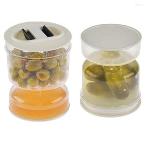 Opslag Flessen Augurken Pot Droge En Natte Dispenser Voedsel Fles Keuken Organizer Kimchi Fermentatie Kit Sap Separator Container