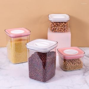 Bouteilles de stockage bacs en plastique boîte contenants alimentaires avec couvercle pour cuisine réfrigérateur armoire bureau organisateur