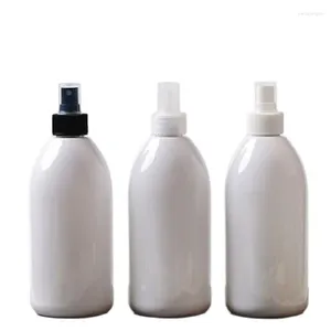 Bouteilles de rangement bouteille en plastique vide vide Pompe à pulvérisation de compagnie de compagnie 500 ml 10pcs Contage cosmétique Métrassement Refillable