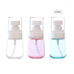 Botellas de almacenamiento Botella de plástico Spray 30 ml Tranparent 40 piezas Bomba de loción vacía 60 ml de emulsión rosa