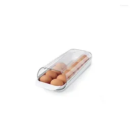 Opslagflessen Plastic eierdoos Transparant valbestendig huishouden met hoge capaciteit Met verdikte lade Keukengereedschap
