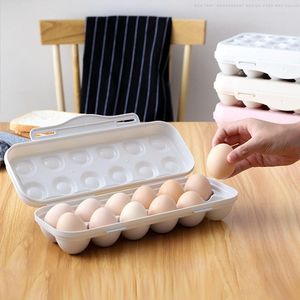 Opslag Flessen Plastic Eieren Doos 12/18 Grids Koelkast Ei Keuken Houder Lade Koelkast Voedsel Organizer Gadget