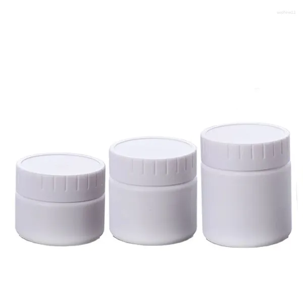 Bouteilles de rangement en plastique pots de maquillage vides pot épais mur blanc aloès gel gel masque facial contenant 60 ml 100 ml 120 ml 20pcs Pet Skincare Face Cream