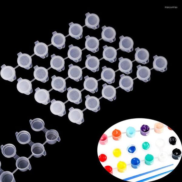 Bouteilles De Stockage En Plastique Vide Bandes De Peinture Boîte Pod Art Artisanat Conteneur Pigment Dessin Accessoire 10 60 Pots