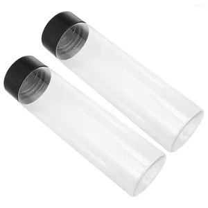 Opslagflessen Plastic sapfles Heldere melk Watercontainers Drank Lege deksels Caps Container Huisdierdeksel Drank Sap Bulk