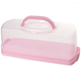 Garrafas de armazenamento de plástico para bolos, recipientes para pão, recipientes mais nítidos, caixa hermética de proteção