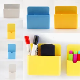 Opslagflessen Plastic magnetische doos Eenvoudig te installeren Witebord Markerhouder Candy Color -koelkastcontainer met grote capaciteit