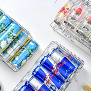 Opslagflessen plastic organisator doos koelkastcontainers transparante dozen voor een drankje
