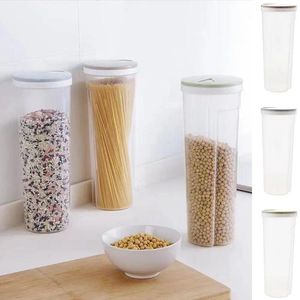 Bouteilles de rangement pâtes en plastique Boîte de riz de riz cylindre en forme de spaghetti scellée Spaghetti Aliments à l'épreuve des nouilles à l'épreuve d'humidité