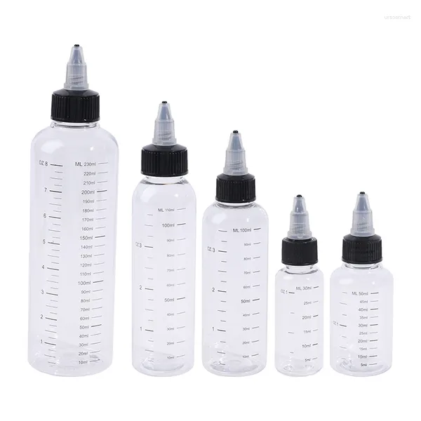 Botellas de almacenamiento de plástico Pet recargador de botella gotero para gotero de liquidación Tatto de tatuaje de tatuaje de pigmento de pigmento 30 ml/60ml/100ml/120ml/250ml