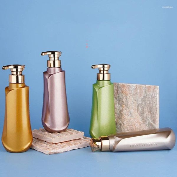Bouteilles de rangement pompe en plastique rechargeable pour shampooing revitalisant body lavage de salle de bain douche 500 ml de récipient vide