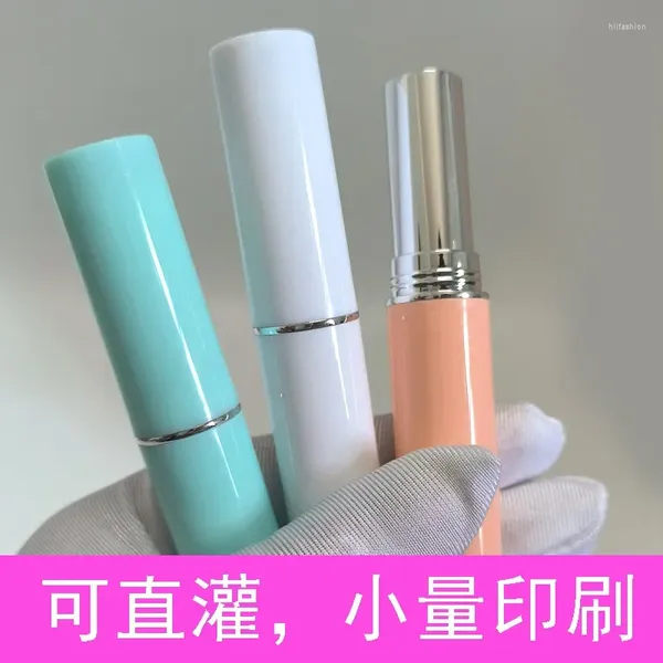 Bouteilles de stockage en plastique argent or rouge à lèvres Tube lèvre bouche cire mince Mini échantillon reconditionné outil de maquillage vide