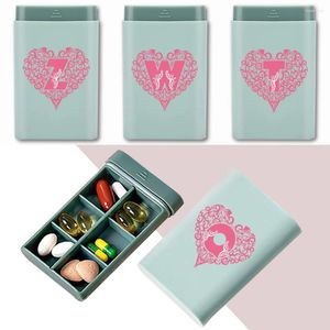 Bouteilles de rangement Pocket Emergency Organizer Dispenser Tablet Container Base Partement Daily Love Lettre LETTER MOTEM