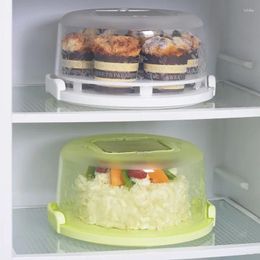 Botellas de almacenamiento Portable Caja de refrigerador de pastel de 6 pulgadas Multifuncional de 7 bits de cupcake fruta desmontable vegetal