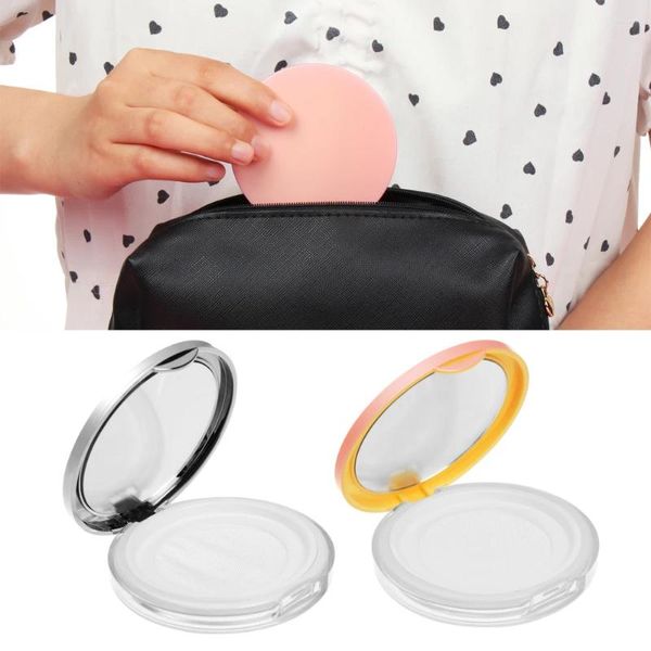 Bouteilles de stockage Portable poudre libre conteneur compact avec miroir vide réutilisable 5g petite boîte de maquillage conteneurs de taille de voyage