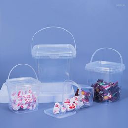 Bouteilles de stockage en PP, bocaux transparents avec couvercle, seau en plastique vide sans BPA, hermétique pour aliments en vrac 280ML/500ML/1L/2L