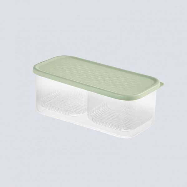 Bouteilles de stockage Pratique Réutilisable Food Box Gain de place Grande capacité Réfrigérateur Scallion Case Fresh-keeping