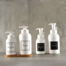 Bouteilles de rangement pompe shampooing dispensateur de douche contenant de gel