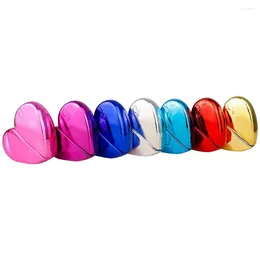 Bouteilles de rangement parfum en verre rechargeable mini coeur portable en forme de coeur en forme de coeur sous-bouchon de fuite de fuite de cosmétique vide